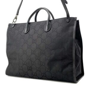 Gucci Bag the Tote GG Bag Greet Black Shoulder Ob